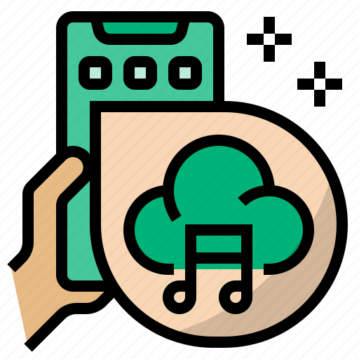 Audio, music, song, cloud music, music online, music streaming, online listening icon - Download on Iconfinder