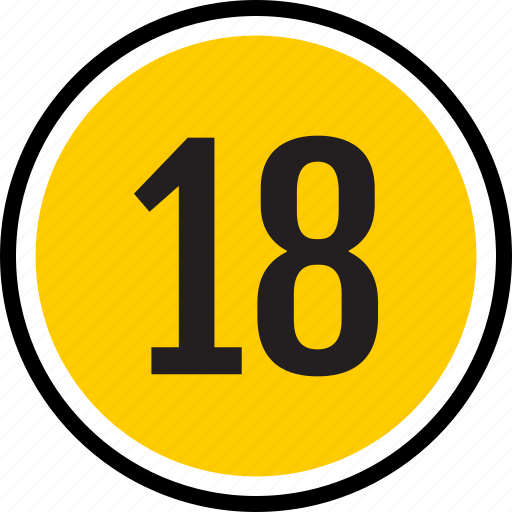 Number, eighteen icon - Download on Iconfinder on Iconfinder