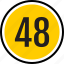 number, 48 