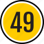 number, 49 