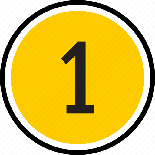 1, number, one icon - Download on Iconfinder on Iconfinder