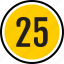 number, 25 