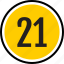 number, 21 
