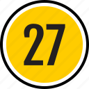 number, 27