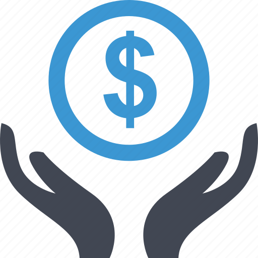 Dollar, hands, money, online, sign icon - Download on Iconfinder