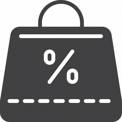 Bag, percent, sale, shopping icon - Download on Iconfinder