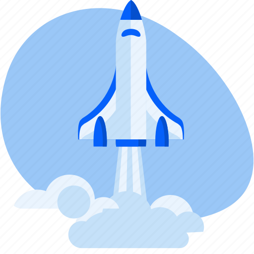 Development, launch, new, rocket, spaceship, startup, technology illustration - Download on Iconfinder