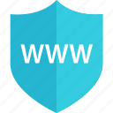internet, online, shield, visit, web, www