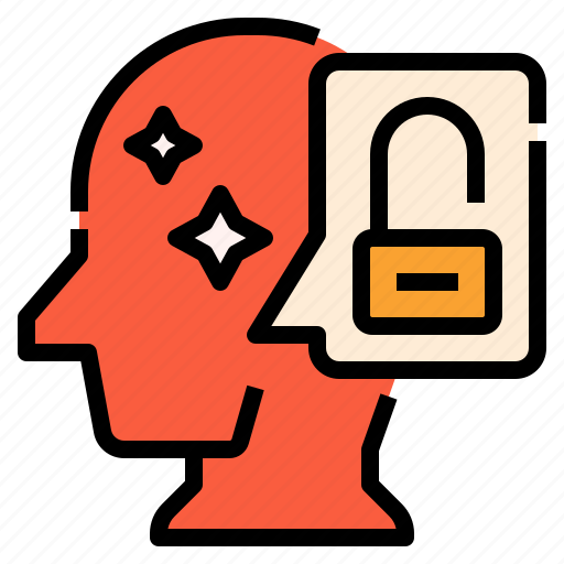 Course, head, human, online, psychology, thinking, unlock icon - Download on Iconfinder