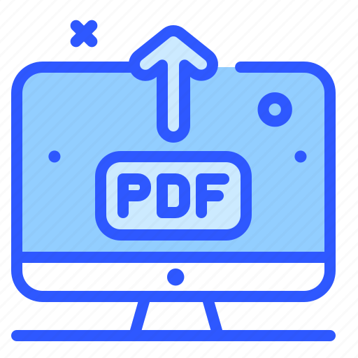 Pdf, upload, school, education, courses icon - Download on Iconfinder