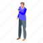 adult, man, online, dating, isometric 