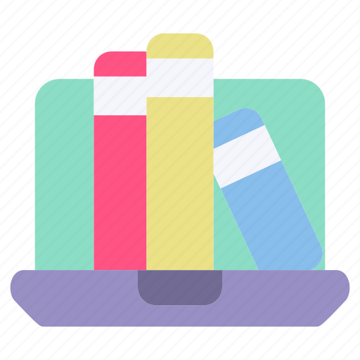 Digital, library, books, online, libraries, online library, digital book icon - Download on Iconfinder