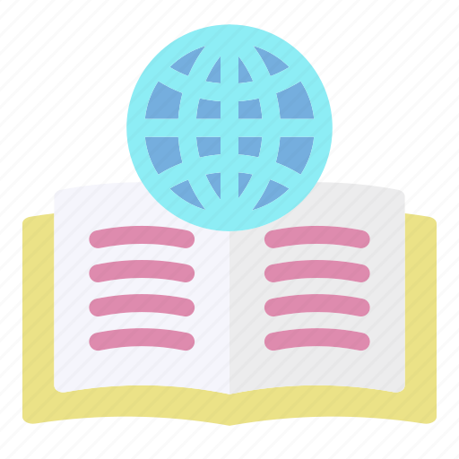 Encyclopedia, book, globe, education, library, study, geography icon - Download on Iconfinder