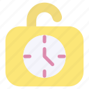 flexible, time, padlock, clock, efficiency, time management, productivity