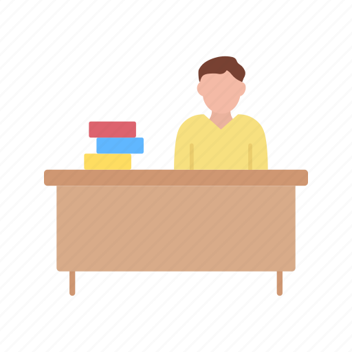 Student desk, table, education, classroom icon - Download on Iconfinder