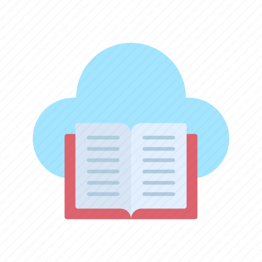 Cloud library, reading, book, education icon - Download on Iconfinder