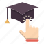 all, education, graduation, hat, online education 