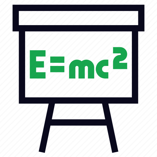 Blackboard, education, einstein, physics, school, study icon - Download on Iconfinder