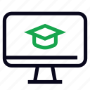 certified, education, hat, online, screen