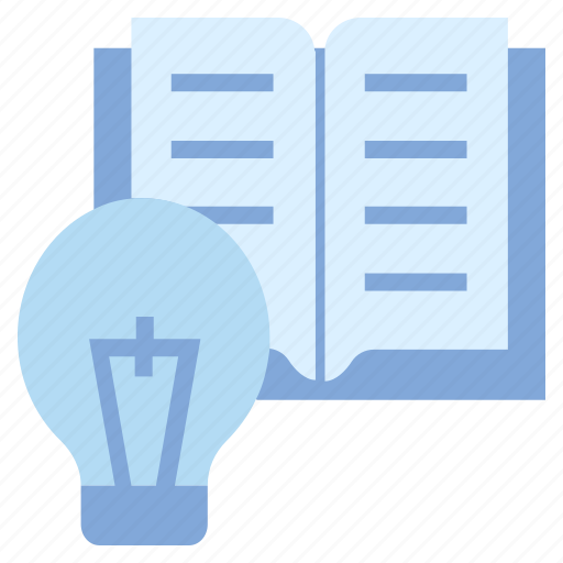 Bulb, education, idea, light, online education, open book, reading icon - Download on Iconfinder