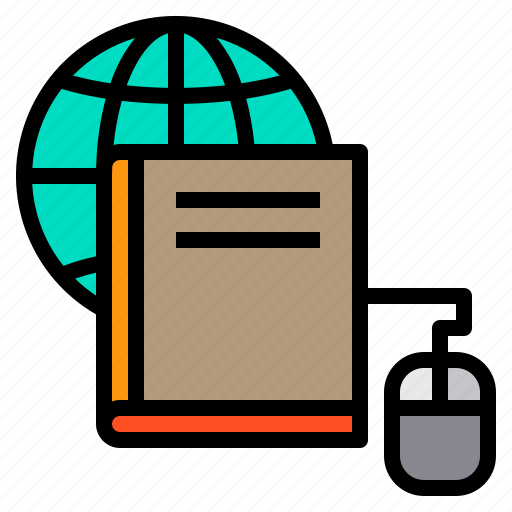 Book, education, globe, mouse icon - Download on Iconfinder