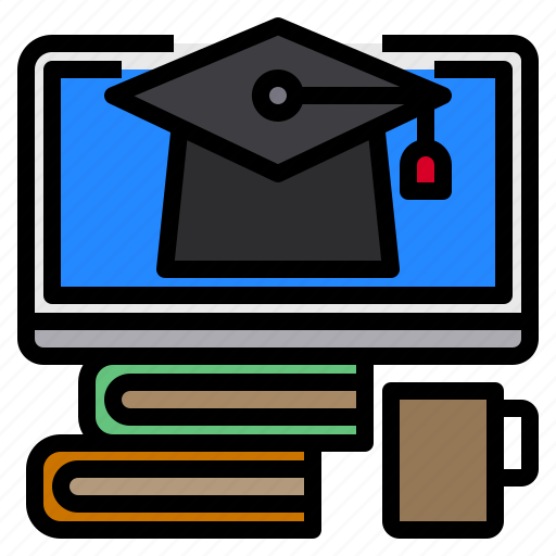 Book, education, graduate, monitor, screen icon - Download on Iconfinder