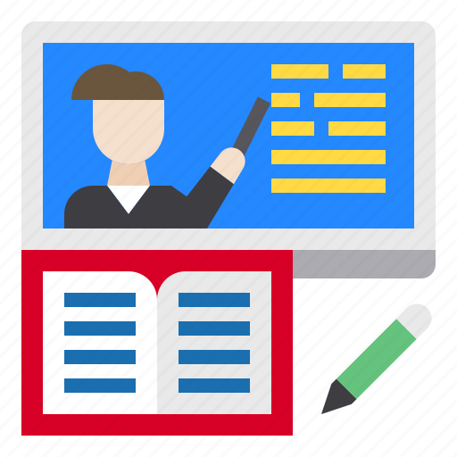 Book, education, elearning, online, screen icon - Download on Iconfinder