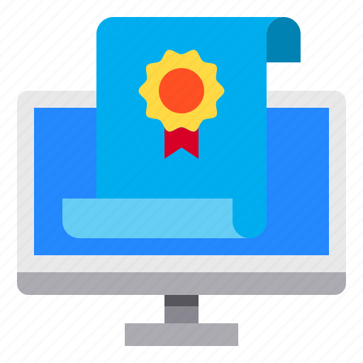 Education, graduate, monitor, online icon - Download on Iconfinder