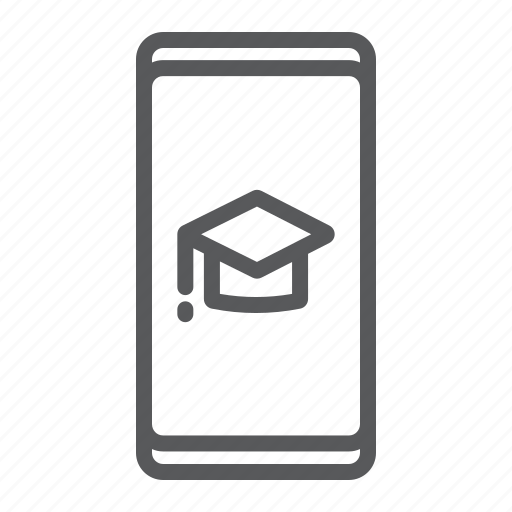 App, cap, education, graduation, learn, learning, smartphone icon - Download on Iconfinder