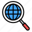 earth, global, globe, magnifier, magnifying, magnifying glass, search 