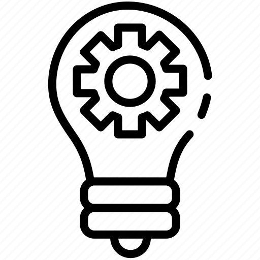 Cog, creative, creativity, idea, innovation, light, process icon - Download on Iconfinder