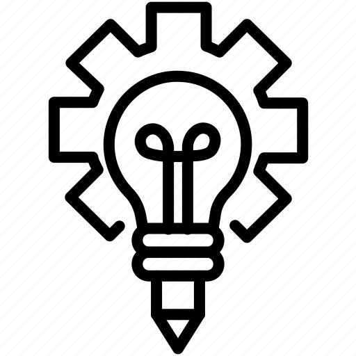 Bulb, creative, creativity, gear, idea, innovation, process icon - Download on Iconfinder