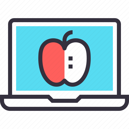 Apple, digital, education, laptop, learning, online, study icon - Download on Iconfinder