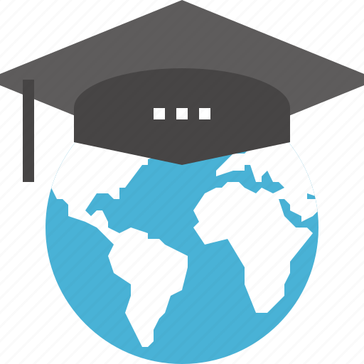 Abroad, graduation, hat, internet, knowledge, online, study icon - Download on Iconfinder