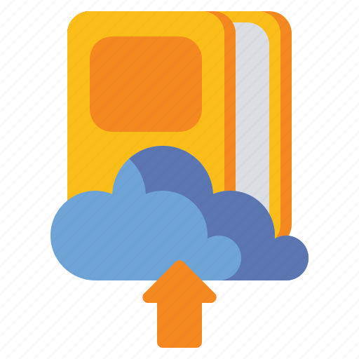 Cloud, education, literature, upload icon - Download on Iconfinder