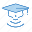 e learning, graduation hat, online education 