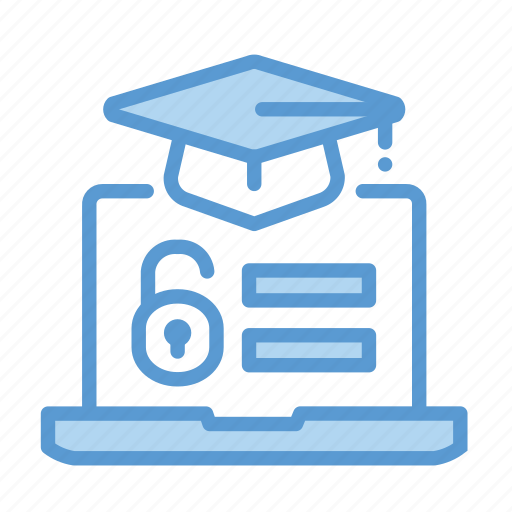 Login, e learning, graduation hat, online education icon - Download on Iconfinder
