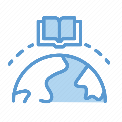 World, online education, book icon - Download on Iconfinder
