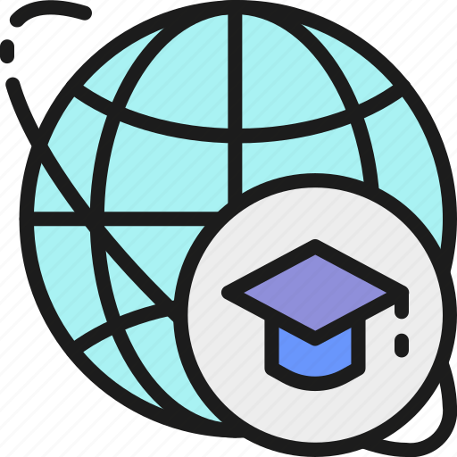 Cap, education, global, graduation, online, study, world icon - Download on Iconfinder