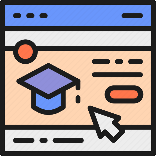 Banner, education, online, page, study, web, website icon - Download on Iconfinder