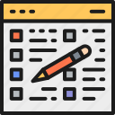 checklist, clipboard, education, folder, online, pencil, tablet