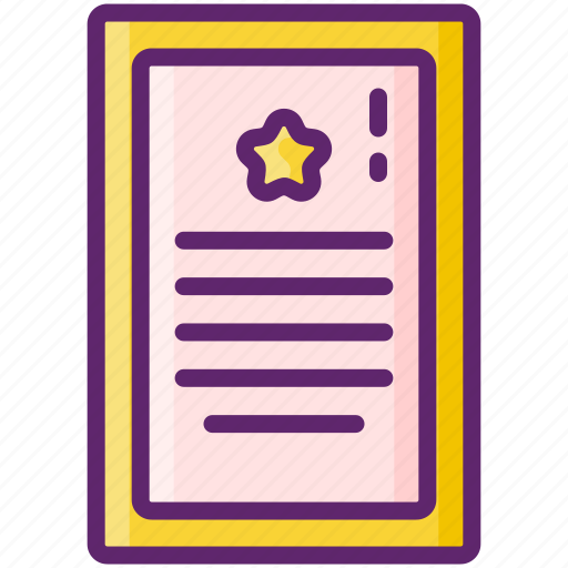 Award, certificate, degree, diploma icon - Download on Iconfinder