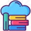 book, cloud, data, library 