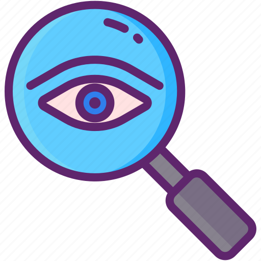 Eye, magnifier, view, vision icon - Download on Iconfinder
