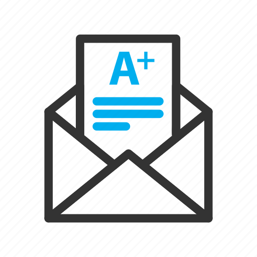 A, education, mail, marks, online icon - Download on Iconfinder