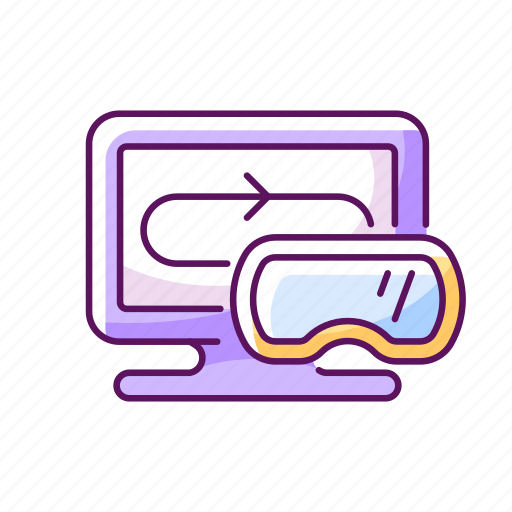 Vr, virtual, simulation, goggle, computer icon - Download on Iconfinder