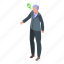 approved, manager, isometric 