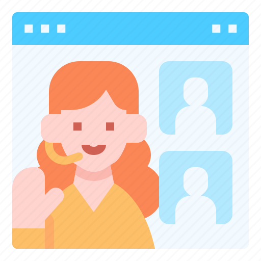Video, conference, meeting, screen, online, learning, education icon - Download on Iconfinder