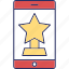 online achievement, online award, online-reward, research, star, prize, award, mobile 