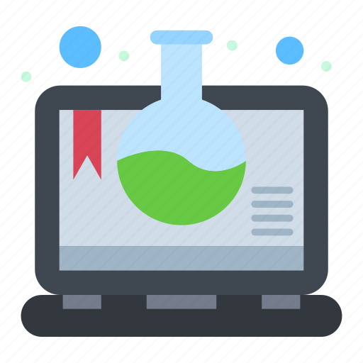 Education, lab, laptop, online, science, test icon - Download on Iconfinder